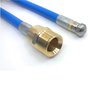 20m Rohrreinigungsleitung blupur, DN5, blau, M22 Aussengewinde auf D�se 4x1, mit Frontbohrung, max. 20-C, max. 200bar