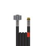 10m Rohrreinigungsleitung Flexy, DN6, schwarz, M21 �berwurf auf 1/4 Zoll Aussengewinde, max. 100-C, max. 300bar 