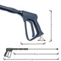 Hochdruckpistole, Pistole mit Strahlrohr 900mm f�r K�rcher Profi, Kr�nzle