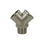 Y-St�ck 3/8 IG-IG-AG, max. 150bar, Messing vernickelt 