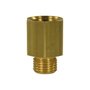 Verl�ngerungsnippel reduziert 1/2 AG - 3/8 IG, max. 250bar, Messing 