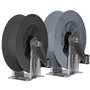 Schlauchaufroller , Fassungsverm�gen 21m, max. 300 bar, max. 90-C, Trommel Kunststoff, Gestell Edelstahl