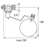 Schwimmerventil AK 3/8AG : 3/4AG Kunststoff
