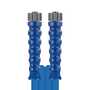 Hochdruckschlauch 2SC Blau, DN 10, max. 400 bar, gewickelte Decke, Anschl�sse VA