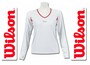 Wilson Damen Performance Longsleeve wei�/rot