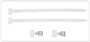 Ccm Leather Boot Strap Kit - White, SR 