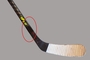 Warrior Covert QR6 Pro Grip Stick Senior 85 Flex, links, rotes Design   >