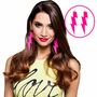 Ohrringe Blitz 12 cm lang pink 90er Jahre Party Kost�m-Zubeh�r f�r Damen