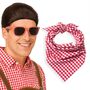 Andre Brille und Halstuch rot-wei� kariert Kost�m-Zubeh�r f�r Erwachsene