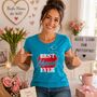 Best Mama Ever Damen T-Shirt T�rkis Geschenk Muttertag