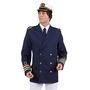 Admiral Kost�m Kapit�n Jacke blau f�r Herren 