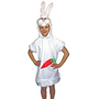 Hasen Kost�m Kleid wei� f�r Kinder