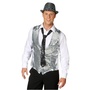Pailletten Weste Silber Charleston 20er Jahre f�r Herren 