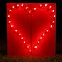 Lichterbild brennendes rotes Herz 