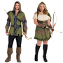 Robin Hood Kost�m J�gerin des Waldes f�r Damen