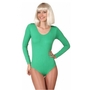 Body gr�n Langarm-Body f�r Damen 