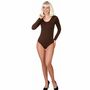 Langarm-Body dunkelbraun Kost�m-Zubeh�r f�r Damen 