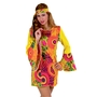 Hippie Kost�m Mrs. Orange f�r Damen Hippie-Kleid