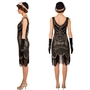 Charleston Kost�m 20er Jahre Deluxe Pailletten-Kleid f�r Damen