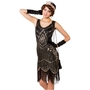 Charleston Kost�m 20er Jahre Deluxe Pailletten-Kleid f�r Damen