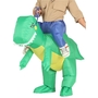 Dino Kostm aufblasbarer T-Rex Huckepack fr Herren