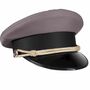 Chauffeur-M�tze grau mit Schild Fahrerm�tze KW 57-61 cm f�r Herren 