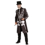 Skelett Kost�m Halloween Mantel Knochen Gehrock f�r Herren 