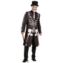 Skelett Kost�m Halloween Mantel Knochen Gehrock f�r Herren 