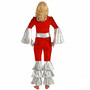 Dancing Queen Kost�m Musikerin Anni rot silber f�r Damen
