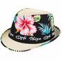 Sommer Hut Ibiza mit Blumen-Motiv KW 58 cm f�r Erwachsene