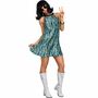 Hippie Kost�m Retro Kleid mit Sonnenbrille f�r Damen
