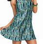 Hippie Kost�m Retro Kleid mit Sonnenbrille f�r Damen