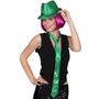 Set Pailletten Hut und Krawatte verschiedene Farben