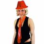 Set Pailletten Hut und Krawatte verschiedene Farben