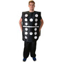 Domino Kost�m mit ver�nderbarer Augenzahl f�r Erwachsene