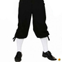 Mittelalter Kniebundhose Schwarz f�r Herren