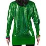 90er Jahre Kost�m Wickelshirt gr�n f�r Damen