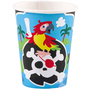 Piraten Becher 8 St�ck 250 ml Trinkbecher Tisch-Deko Party-Zubeh�r 