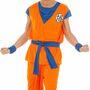 Dragon Ball Z Goku Kost�m inkl. Per�cke f�r Herren