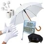 Chauffeur Set Hochzeitsfahrer 9-tlg. Brautauto-Deko Hochzeitswagen
