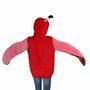 Flamingo Kost�m Hoodie f�r Kinder