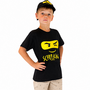 Schulkind T-Shirt Set ABC-Sch�tze Ninja mit Cap schwarz Einschulung