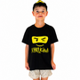 Schulkind T-Shirt Set ABC-Sch�tze Ninja mit Cap schwarz Einschulung