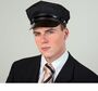 Chauffeur Fahrerm�tze KW 60 cm schwarz Chauffeurm�tze Kost�m Zubeh�r
