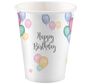 Trinkbecher Happy Birthday mit Luftballon-Motiv 8 Stck Party-Zubehr