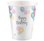 Trinkbecher Happy Birthday mit Luftballon-Motiv 8 St�ck Party-Zubeh�r 