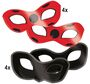 Miraculous Augenmaske Ladybug & Cat Noir 8 St�ck Party-Zubeh�r Kindergeburtstag 