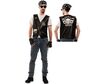 Motorradfahrer Kost�m Rocker Weste Skull Rider f�r Herren