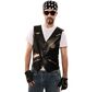 Motorradfahrer Kost�m Rocker Weste Skull Rider f�r Herren
