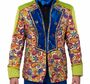 Patchwork Kost�m Jacke deluxe Uniform bunt f�r Herren